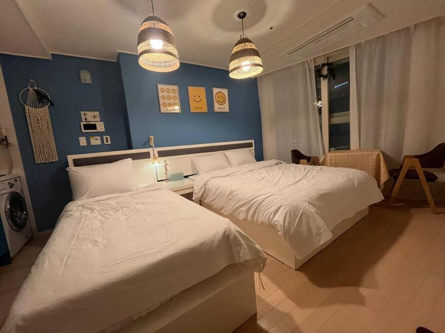Haeundae Beach Stay #2Min Walk #2Beds Busan Ngoại thất bức ảnh